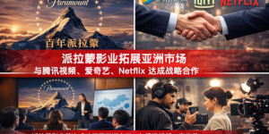 派拉蒙影业成功拓展亚洲市场，与全球多家及区域头部平台达成合作